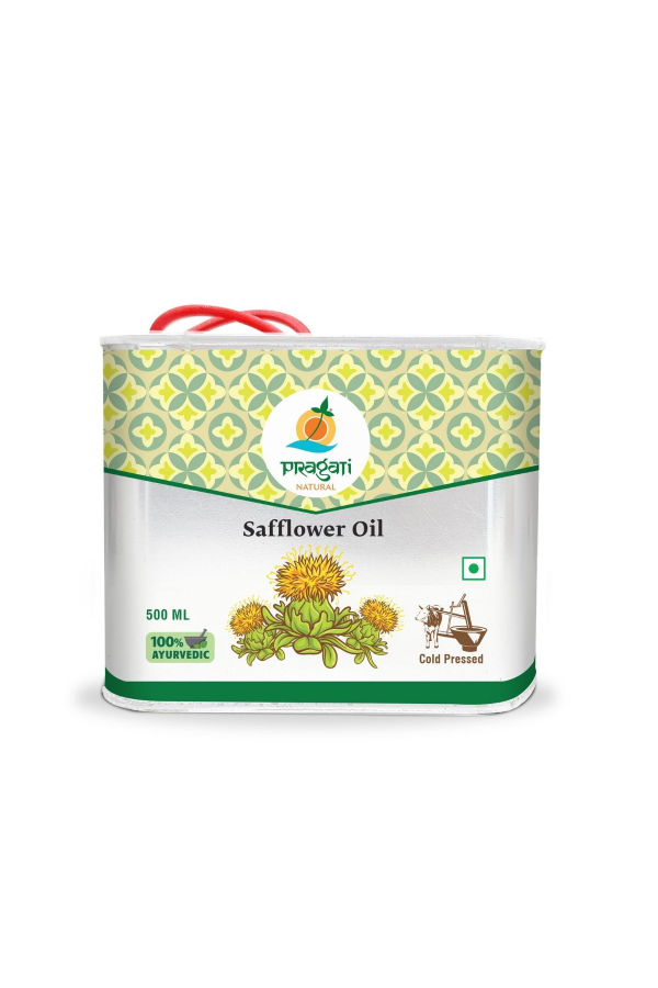 Pragati Natural (Kusuma)Safflower Oil 1L (Cold pressed)